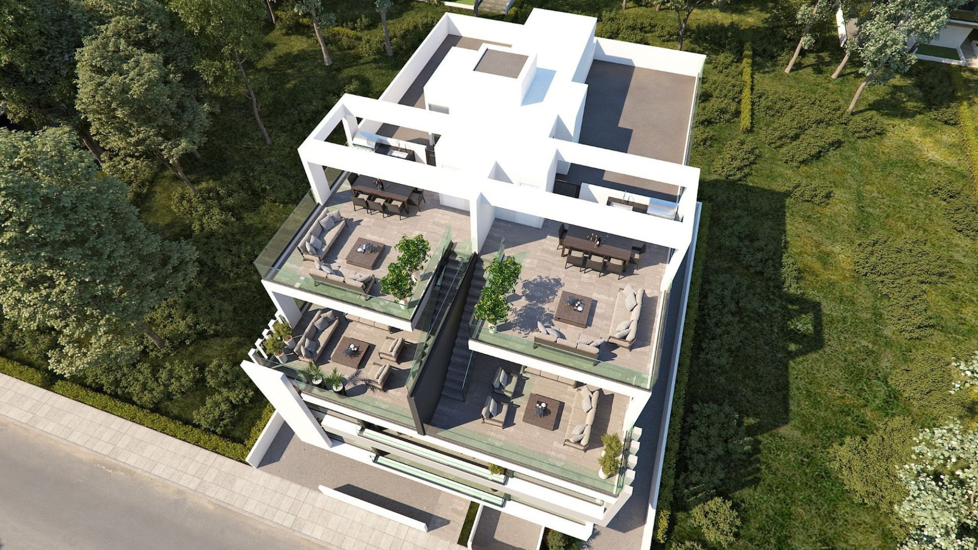 Image result for High-end Penthouse with a Roof Garden and Expansive Views