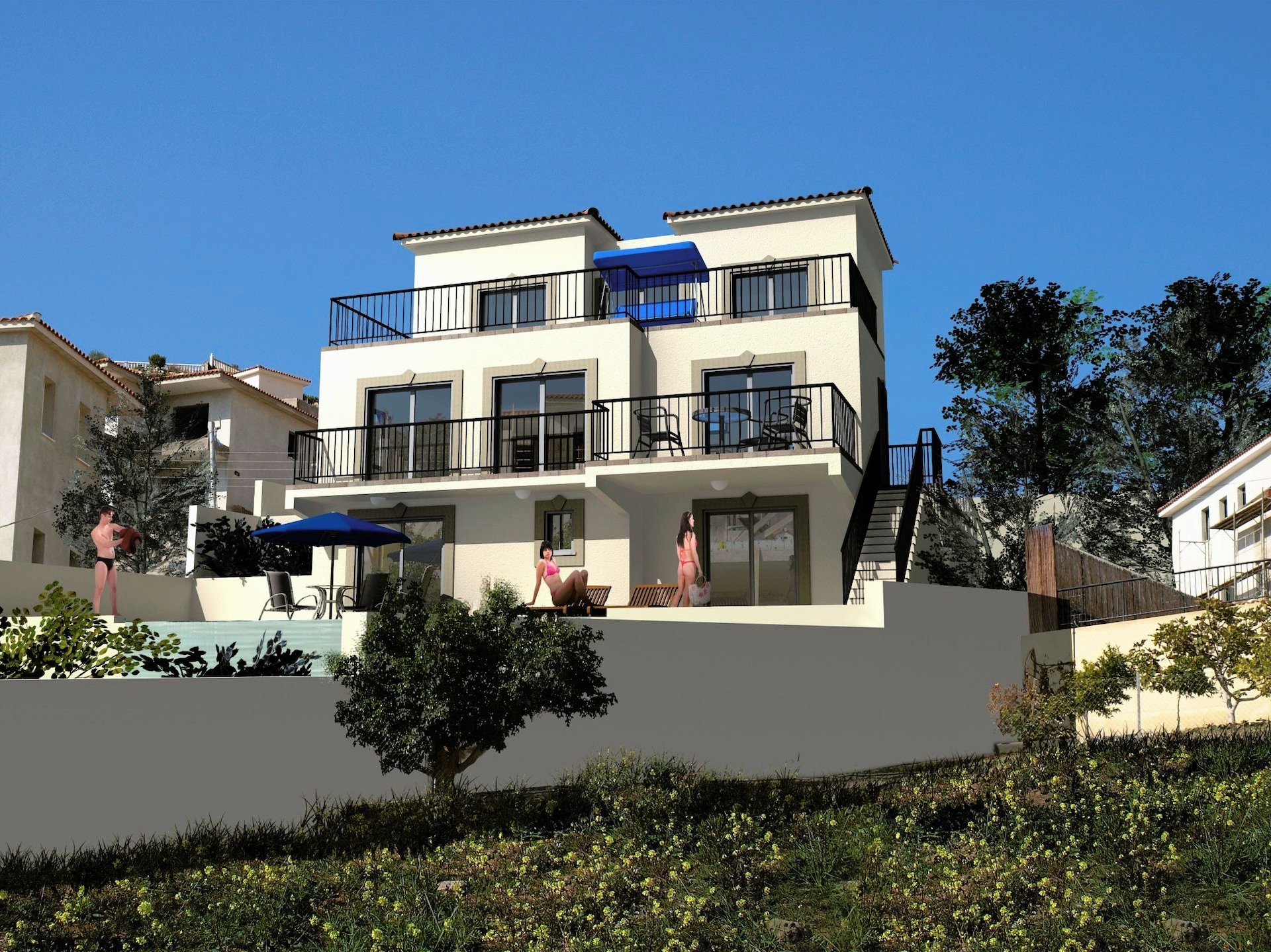 4 Bedroom  town house in Pegeia, Paphos
