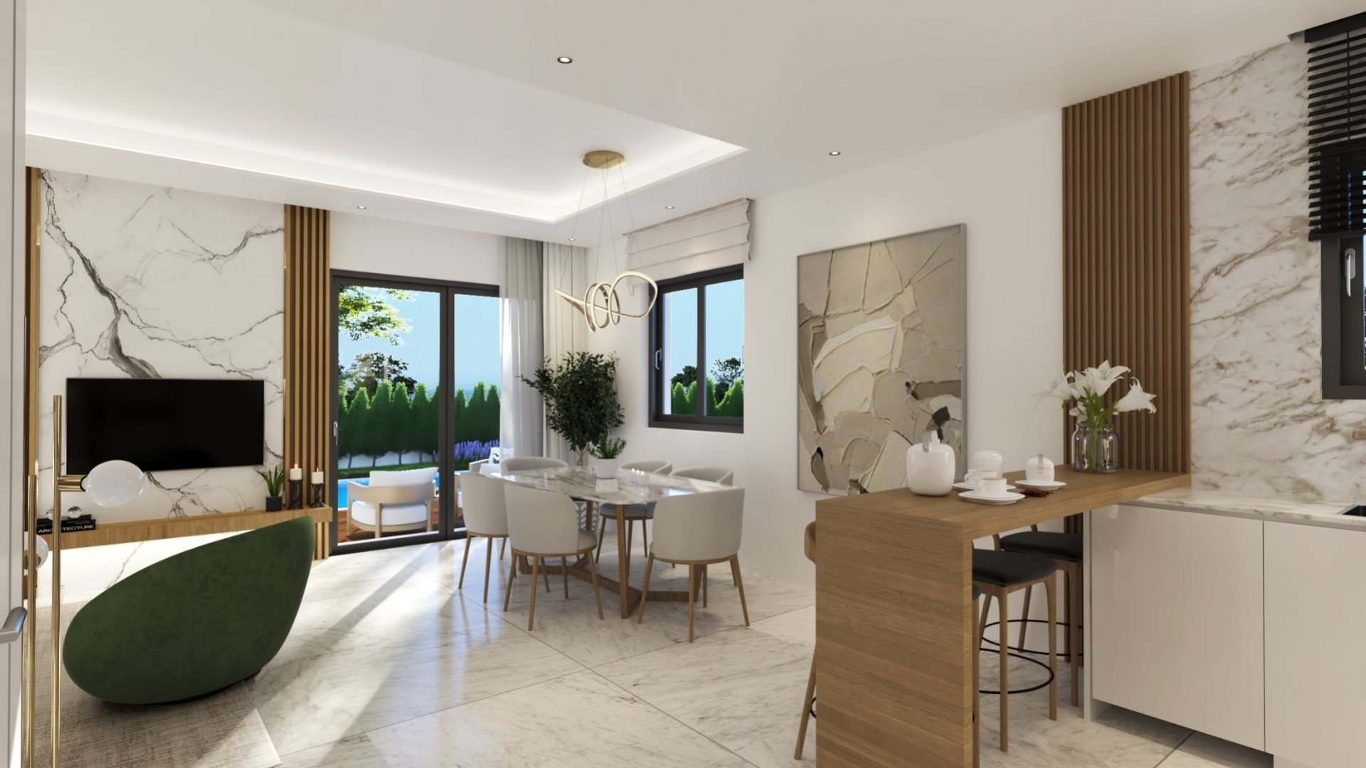 3 Bedroom  town house in Pernera, Famagusta